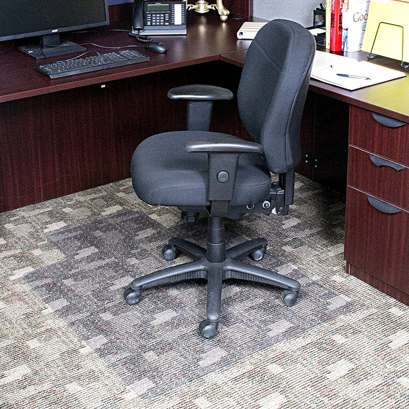 Dimex 36 by 48 Inch Plastic Office Chair Mat for Low Pile Carpet with Lip, Clear