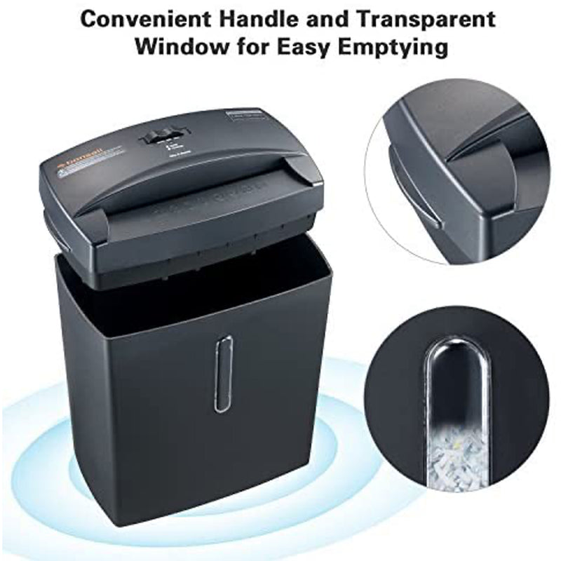 Bonsaii C560-D 6-Sheet Micro-Cut Shredder with Overload and Thermal Protection