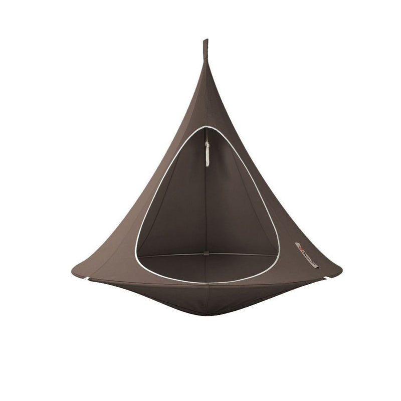 Vivere CACDT7 Sheltered Hanging Chair Polyester Cotton Blend Double, Taupe