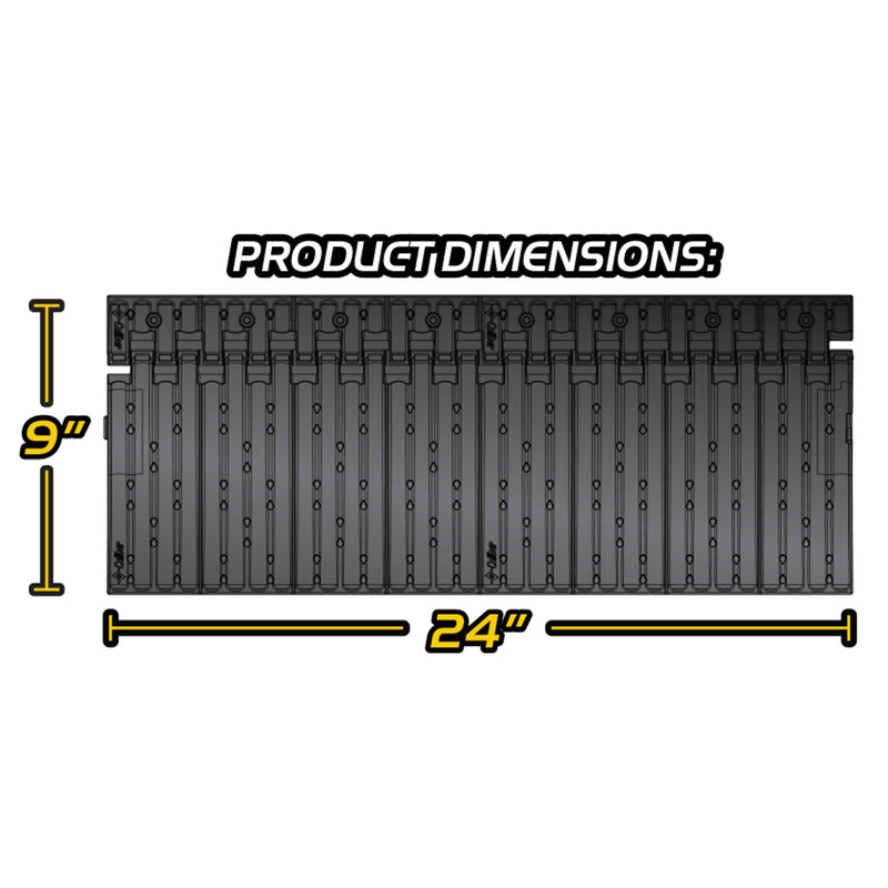Caliber Edge Glide 2.0 Frictionless Trailer Ramp Track, 9 x 96 Inches (4 Pieces)