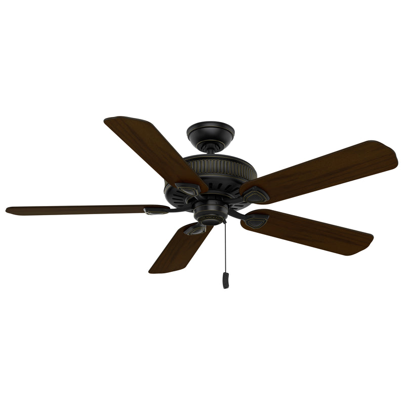 Casablanca Ainsworth 54" Ceiling Fan with Pull Chain, Basque Black (Refurbished) - VMInnovations