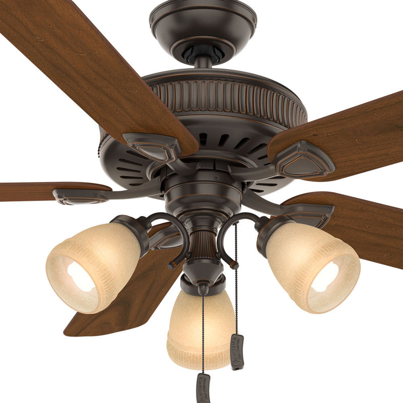 Casablanca 54 Inch Indoor Ceiling Fan w/ Light Kit (Certified Refurbished)