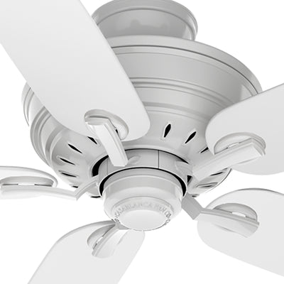 Casablanca Adelaide 54 Inch Indoor Metal Ceiling Fan with Pull Chain, Snow White