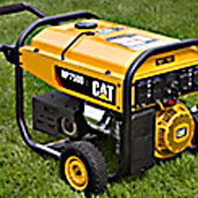 CAT 7500-Watt OHV Portable Job Site Electric Recoil Gar Generator, 11hr Run Time