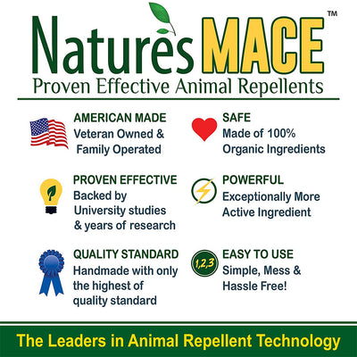 Nature's MACE SQURTU9003 Squirrel Repellent Ready-to-Use Treats 5,600 Sq. Ft