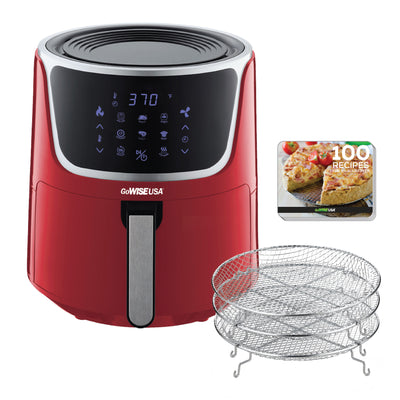 GoWISE GW22957 7-Quart Electric Air Fryer with Dehydrator and Stackable Racks