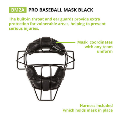 Champion Sports Adult Umpire Catcher Baseball Face Mask (Open Box)