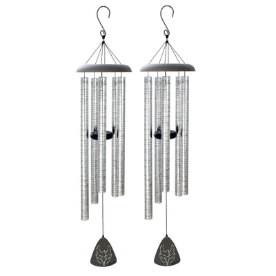 Carson Home Accents "God Has You" Poem 44 Inch Sonnet Wind Chime (2 Pack)