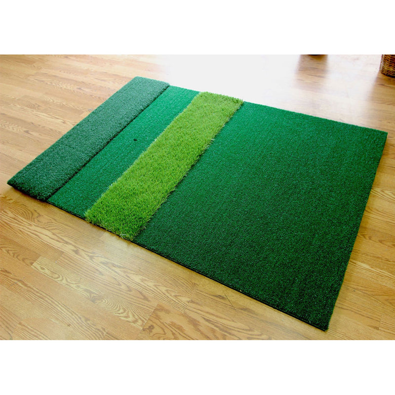 Cimarron Sports Ultimate Inside/Outside 3 Turf Golf Mat Training Aid, 4 x 6 Ft - VMInnovations