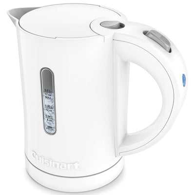 Cuisinart Electric 0.5 Liter Tea Kettle with Stay Cool Handle, White (Open Box)