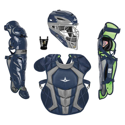 All-Star Sports S7 Axis Protective Baseball Catchers Gear, Navy (Open Box)