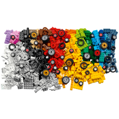 Lego Classic Bricks and Wheels Starter Kit for Kids, Ages 4 & Up (653 Pieces)