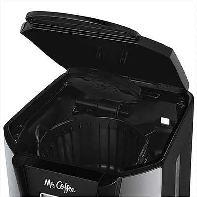 Mr. Coffee 12-Cup Pot Programmable Coffee Maker, Black/Silver (For Parts)