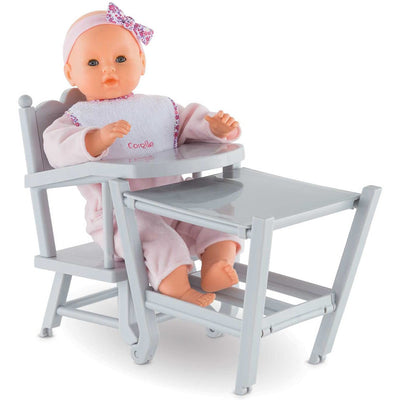 Corolle Mon Grand Poupon 2-in-1 Kid's Baby Doll Toy Accessory Pop Up High Chair