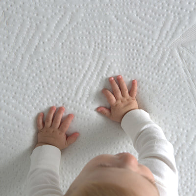 Bundle of Dreams Eco-Air Crib & Toddler Hypoallergenic Mattress w/ Cover, White