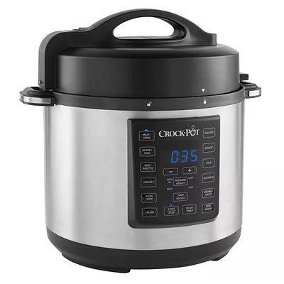 Crock-Pot Multi Function 6 Qt Capacity Express Home Food Cooker, Stainless Steel
