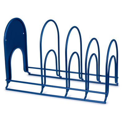 Cuisinel Heavy-Duty Extra-Large 15-Inch 5-Tier Pan and Pot Organizer Rack, Blue