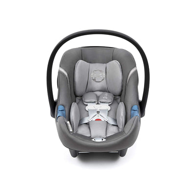 Cybex Aton M Infant Baby Car Seat & SafeLock Base with SensorSafe, Pepper Black