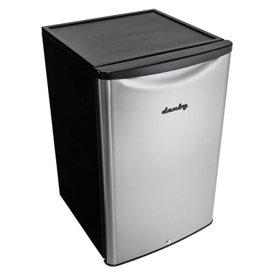 Danby 4.4 cu.ft. Small Indoor/Outdoor Compact Mini Refrigerator, Stainless Steel