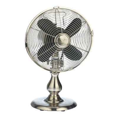 DecoBreeze DBF6123 Oscillating Stainless Steel 3 Speed Air Circulating Table Fan