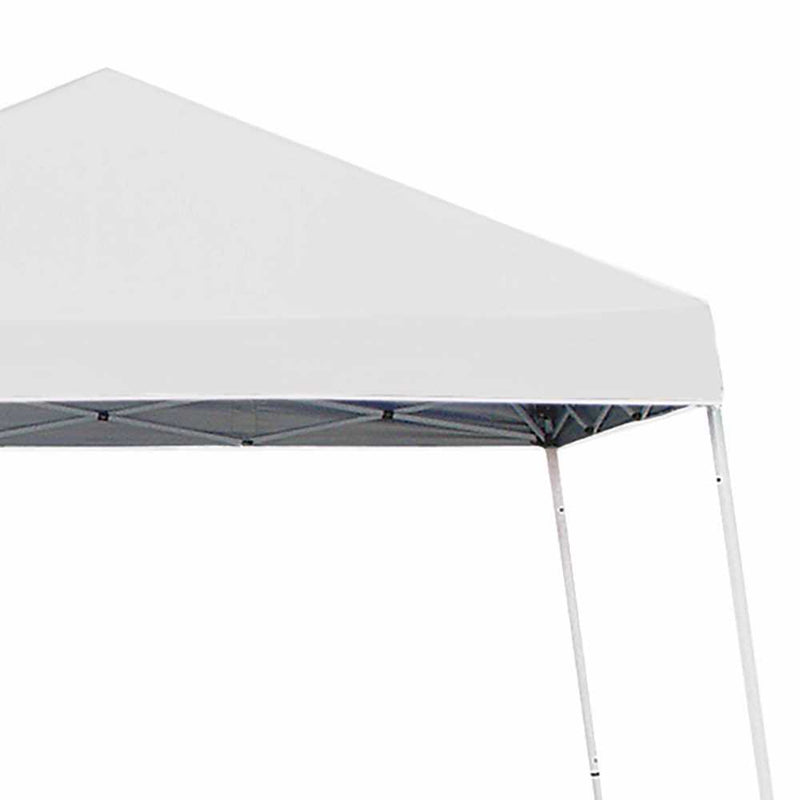 Z-Shade 10x10 Angled Instant Shade Portable Tent, White (Refurbished)