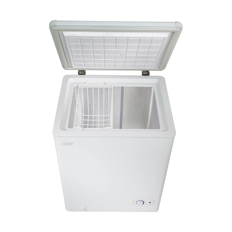 Danby 3.8 Cubic Feet Compact Size Mini Deep Freezer Storage Chest, White (Used)