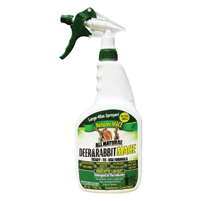 Natures MACE Deer & Rabbit Repellent Ready-to-Use Spray Formula Treats 1000 SqFt