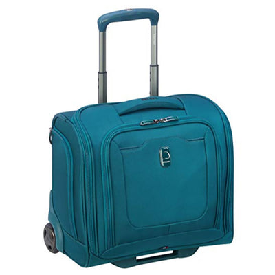 DELSEY Paris 2 Wheel Spinner Hyperglide Carry On Luggage Case, Teal (Open Box)