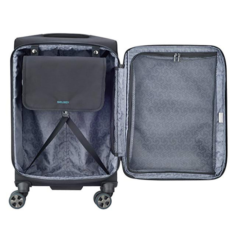 DELSEY Paris 21" Expandable Spinner Upright Hyperglide Carry On Luggage, Black
