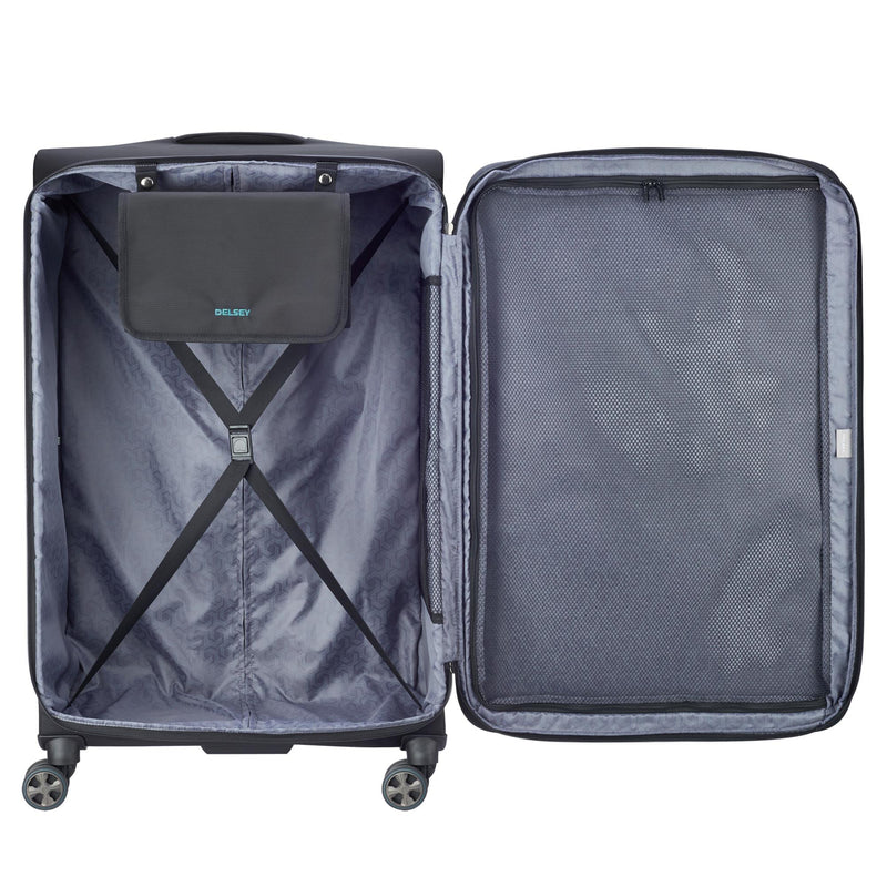DELSEY Paris 29" Expandable Spinner Upright Hyperglide Luggage Suitcase, Black