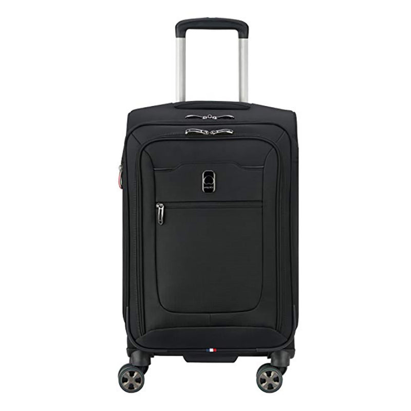 DELSEY Paris 4 Sized Reliable Hyperglide Softside Travel Luggage Bag Set, Black