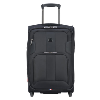 DELSEY Paris 21" Expandable 2 Wheel Spinner Carry On Travel Luggage Case, Black