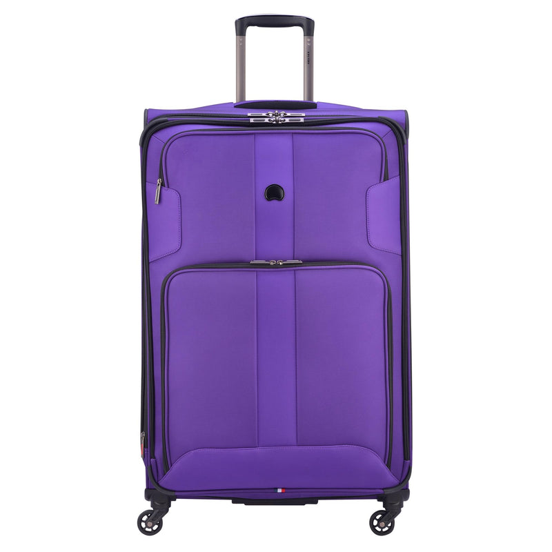 DELSEY Paris 29" Expandable Softside Spinner Large Travel Luggage Case, Purple