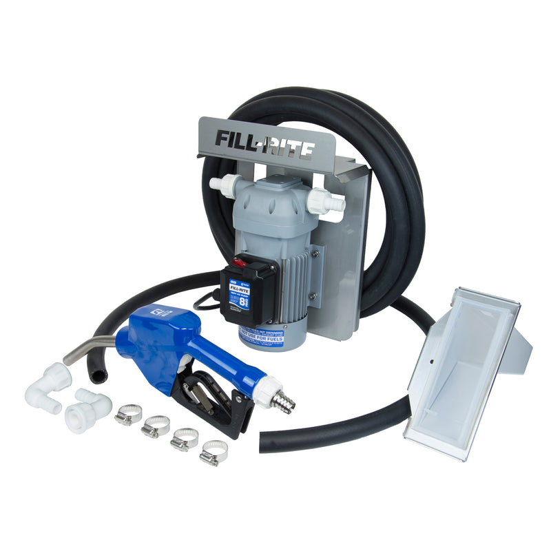 Fill Rite DF120CAN520 120V 8GPM DEF Transfer Pump Kit with Auto Nozzle, Gray