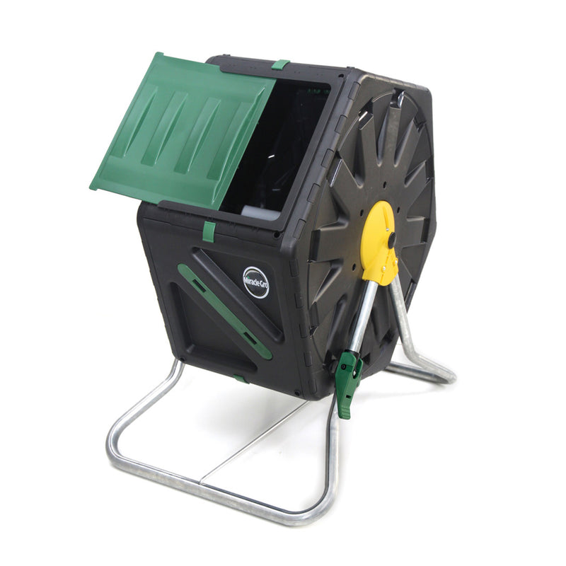 Miracle-Gro DFSC70 18.5 Gal Tumbling Garden Waste Soil Composter w/Hand Tool Kit