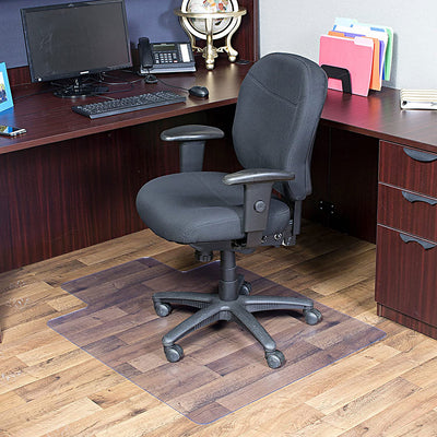 Dimex 36 x 48 Inch Plastic Office Chair Mat for Hard Wood Floors with Lip, Clear