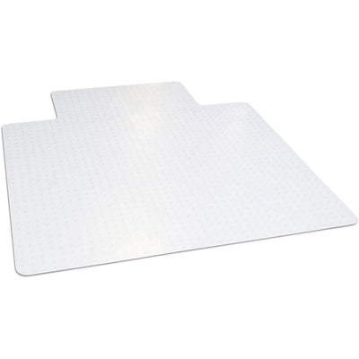 Dimex 45 x 53 Inch Office Chair Mat for Low & Medium Pile Carpet with Lip, Clear
