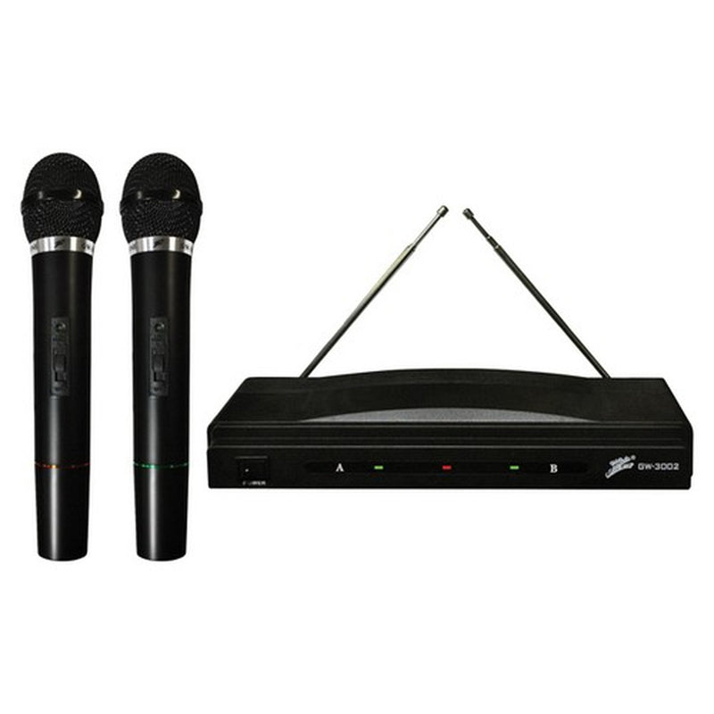 Audiopipe GW3002/DM306 Dual FM Wireless Microphone Transmitter, Black (4 Pack)