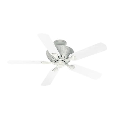 Casablanca Coletti 54 Inch Indoor Cottage Style White Ceiling Fan with Downrods