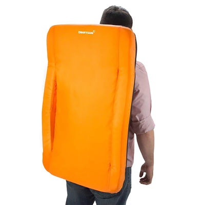 Driftsun Padded Folding Portable 6 Position Reclining Stadium Seat Chair, Orange