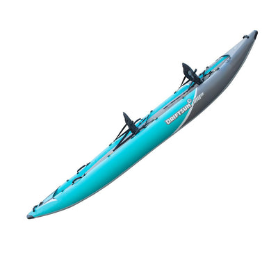 Driftsun Rover 220 Inflatable Tandem Sport Whitewater Kayak with 2 Paddles, Blue