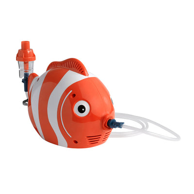 Drive Medical 18091-FS Home Kids Fish Compressor Nebulizer Kit with Carry Bag