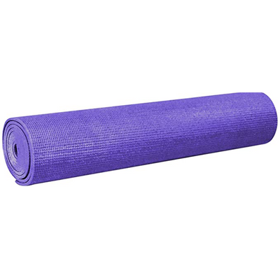 Yoga Accessories Classic Lightweight 1/8 Inch Non Slip Pilates Mat, Dark Purple
