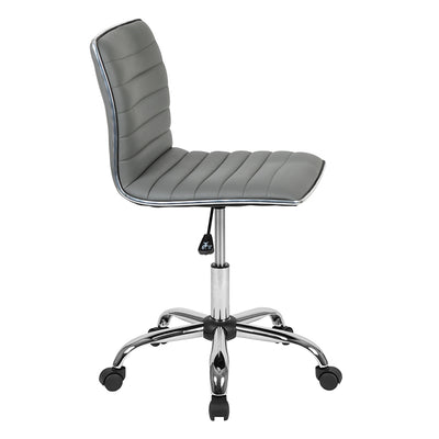 Flash Furniture Swivel Foam Molded Seat Dual Wheel Casters Task Chair, Gray