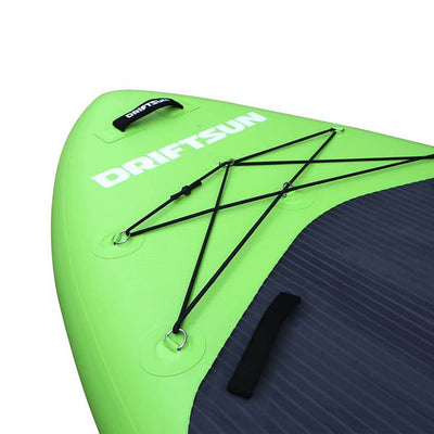 Driftsun Orka 12 Foot Gear Vessel Inflatable Stand Up Paddleboard Package, Green