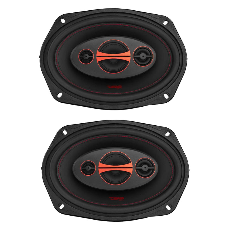 DS18 DS18-GEN-X6.9 Car Stereo GEN X 6 x 9" 4 Way 180W Coaxial Speaker (2 Pairs)