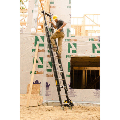DeWalt 16 Foot Type IA Fiberglass Extension Ladder with 300 Pound Capacity