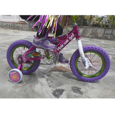 Dynacraft Children's Cute Trolls Themed Beginner BMX Street/Dirt Bike, 12-Inch