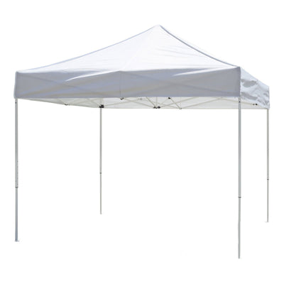 Z-Shade 10 x 10 Foot Lawn Garden & Event Outdoor Portable Canopy, White (3 Pack)
