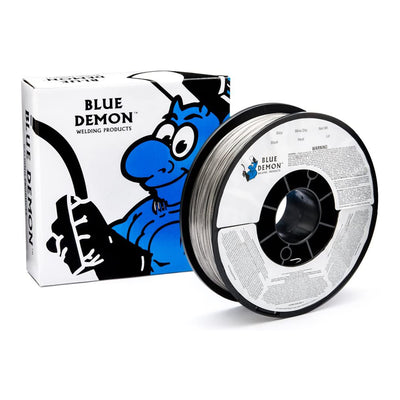 Blue Demon 0.03" Diam. Carbon Steel Flux Core Gasless Welding Wire, 10 Lb Spool
